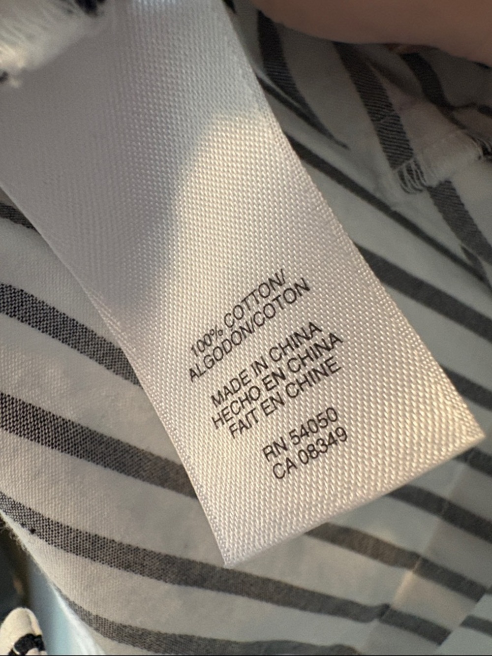 Jones New York Black and White Striped Sleeveless Peplum button up Blouse - Picture 3 of 7